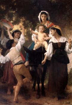 William-Adolphe Bouguereau : Promenade a ane (Donkey Ride)